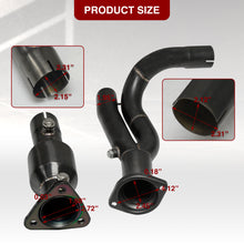 Load image into Gallery viewer, Chevrolet Silverado 1500 1999-2006 / Avalanche 1500 2002-2005 / Suburban 1500 2000-2004 / Tahoe 2000-2004 / GMC Sierra 1999-2006 / Yukon 2001-2004 / Yukon XL 2001-2004 Stainless Steel Long Tube Exhaust Header Black + Resonated Y-Pipe