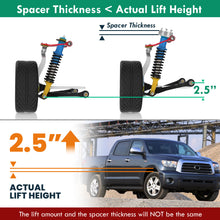 Load image into Gallery viewer, Toyota Tundra 2007-2021 2.5" Front 2" Rear Leveling Lift Kit Silver