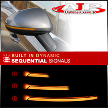Load image into Gallery viewer, Porsche Macan 2015-2021 Front Amber Sequential LED Side Mirror Signal Marker Lights Smoke Len