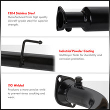 Load image into Gallery viewer, Honda Civic EX 2001-2005 Stainless Steel Resonated Test Pipe Black