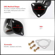 Load image into Gallery viewer, Honda Civic EX 2001-2005 Stainless Steel Resonated Test Pipe Black