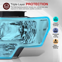Load image into Gallery viewer, Ford F150 2009-2014 Factory Style Headlights Chrome Housing Clear Len Clear Reflector (Halogen Models Only)