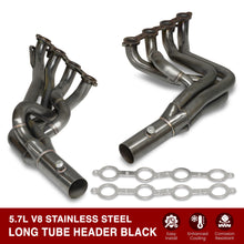 Load image into Gallery viewer, Chevrolet Camaro 1998-2002 / Firebird 1998-2002 LS1 V8 5.7L Long Tube Stainless Steel Exhaust Header Black
