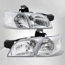 Load image into Gallery viewer, Chevrolet Venture 1997-2005 Factory Style Headlights Chrome Housing Clear Len Clear Reflector