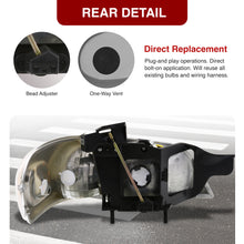 Load image into Gallery viewer, Chevrolet Venture 1997-2005 Factory Style Headlights Chrome Housing Clear Len Clear Reflector