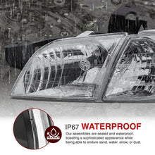 Load image into Gallery viewer, Chevrolet Venture 1997-2005 Factory Style Headlights Chrome Housing Clear Len Clear Reflector