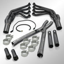 Load image into Gallery viewer, Chevrolet Corvette C6 2005-2013 Stainless Steel Long Tube Header Black + X-Pipe