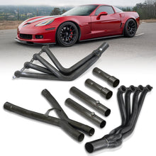 Load image into Gallery viewer, Chevrolet Corvette C6 2005-2013 Stainless Steel Long Tube Header Black + X-Pipe