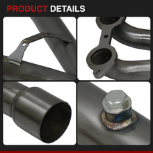 Load image into Gallery viewer, Chevrolet Corvette C6 2005-2013 Stainless Steel Long Tube Header Black + X-Pipe