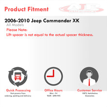 Load image into Gallery viewer, Jeep Commander XK 2006-2010 3" Front 3 " Rear Leveling Lift Kit Black