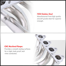 Load image into Gallery viewer, For 1988-2000 Honda Civic D-Series SOHC Engines 4-2-1 Stainless Steel Header + 2.25" High Flow Cat Exhaust Pipe