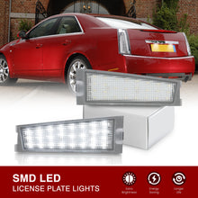 Load image into Gallery viewer, Cadillac CTS Sedan 2008-2010 White SMD LED License Plate Lights Clear Len
