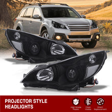 Load image into Gallery viewer, Subaru Legacy / Outback 2010-2014 Factory Style Headlights Black Housing Clear Len Clear Reflector
