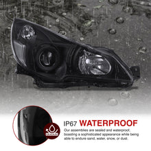 Load image into Gallery viewer, Subaru Legacy / Outback 2010-2014 Factory Style Headlights Black Housing Clear Len Clear Reflector