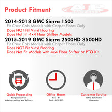Load image into Gallery viewer, Chevrolet Silverado 1500 2014-2018 / Silverado 2500HD 3500HD 2015-2019 / GMC Sierra 1500 2014-2018 / Sierra 2500HD 3500HD 2015-2019 All Weather Guard 3D Floor Mat Liner (Crew Cab Models Only)