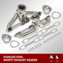 Load image into Gallery viewer, Chrysler Dodge Plymouth Mopar 383-440 Big Block BB V8 1959-1978 Stainless Steel Shorty Exhaust Header