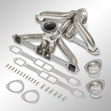 Load image into Gallery viewer, Chrysler Dodge Plymouth Mopar 383-440 Big Block BB V8 1959-1978 Stainless Steel Shorty Exhaust Header