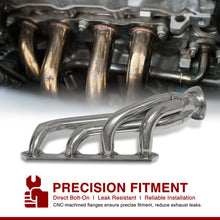 Load image into Gallery viewer, Ford Mustang 260-302 4.3L 4.7L 5.0L V8 1964-1977 Stainless Steel Shorty Exhaust Header