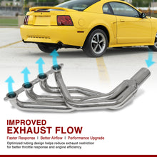 Load image into Gallery viewer, Ford Fox Body Mustang 1979-1993 / Mustang 1994-2004 (GM LS Engine Swapped Only) Stainless Steel Exhaust Header