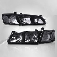 Load image into Gallery viewer, Toyota Camry 2000-2001 Factory Style Headlights + Corners Black Housing Clear Len Clear Reflector