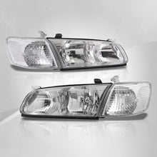 Load image into Gallery viewer, Toyota Camry 2000-2001 Factory Style Headlights + Corners Chrome Housing Clear Len Clear Reflector