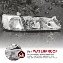 Load image into Gallery viewer, Toyota Camry 2000-2001 Factory Style Headlights + Corners Chrome Housing Clear Len Clear Reflector
