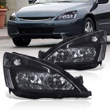 Load image into Gallery viewer, Honda Accord 2003-2007 Factory Style Headlights Black Housing Clear Len Clear Reflector