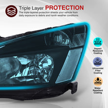 Load image into Gallery viewer, Honda Accord 2003-2007 Factory Style Headlights Black Housing Clear Len Clear Reflector