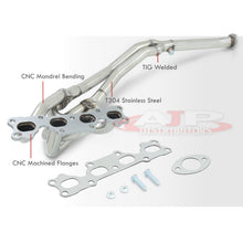 Load image into Gallery viewer, Mazda Miata 1.8L 94-97 Exhaust Header Stainless Steel