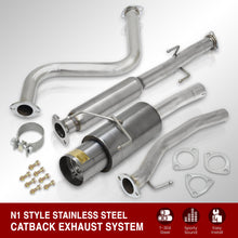 Load image into Gallery viewer, Honda Accord Coupe & Sedan 2.2L I4 1990-1993 N1 Style Stainless Steel Catback Exhaust System Gunmetal (Piping: 2.25" / 57mm | Tip: 4.5")