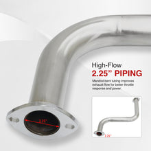 Load image into Gallery viewer, Honda Accord Coupe & Sedan 2.2L I4 1990-1993 N1 Style Stainless Steel Catback Exhaust System Gunmetal (Piping: 2.25" / 57mm | Tip: 4.5")