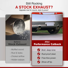 Load image into Gallery viewer, Infiniti G35 Coupe 2003-2007 / Nissan 350Z 2003-2009 Hi-Power Style Oval Dual Tip Stainless Steel Catback Exhaust System Gunmetal (Piping: 2.25" / 58mm | Tip: 4.0")