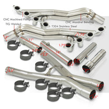 Load image into Gallery viewer, Chevrolet Corvette C6 2005-2013 Stainless Steel Long Tube Header + X-Pipe