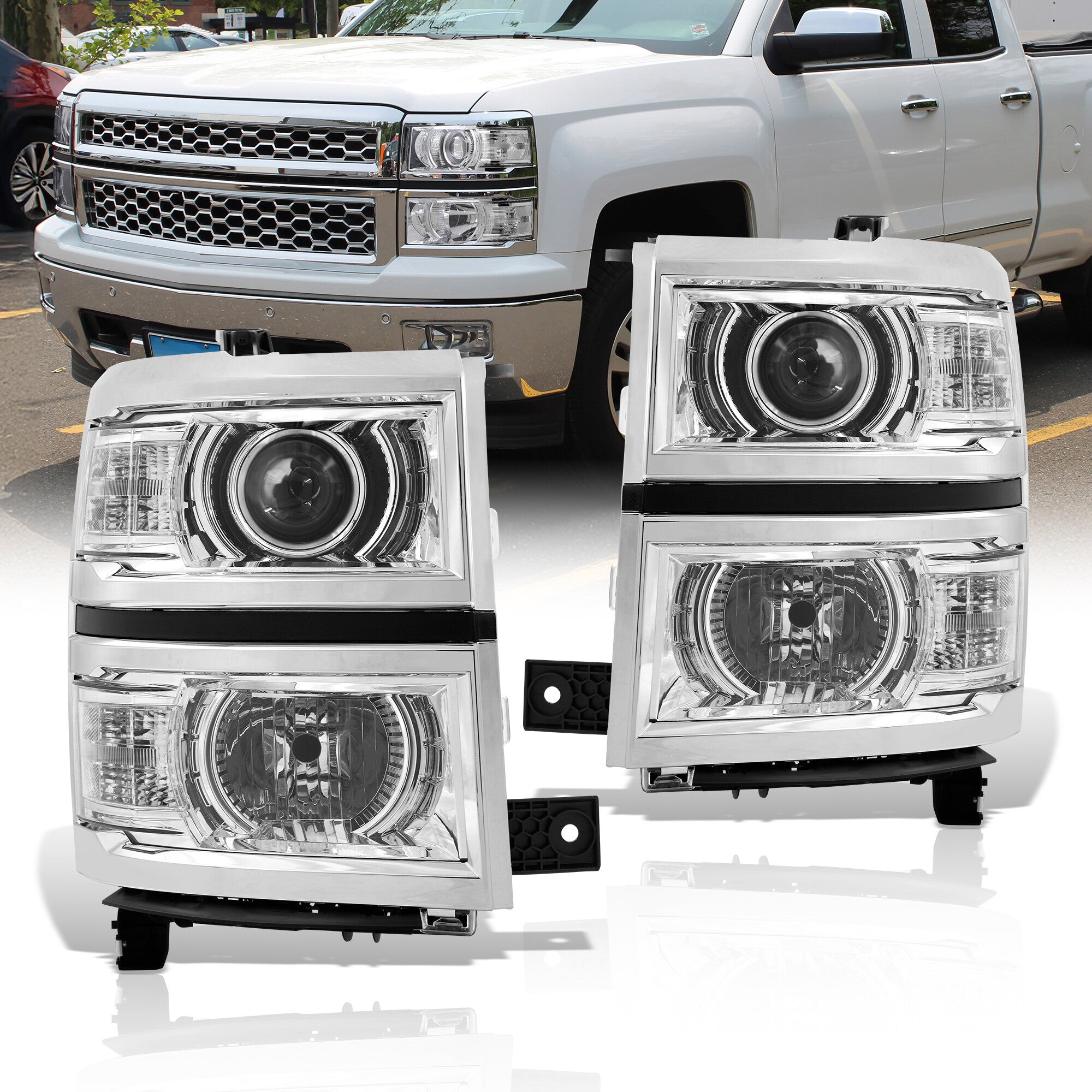 Chevrolet Silverado 1500 2014-2015 Factory Style Projector