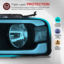 Load image into Gallery viewer, Ford F150 2004-2008 / Lincoln Mark LT 2005-2008 LED DRL Bar Factory Style Headlights Black Housing Clear Len Clear Reflector