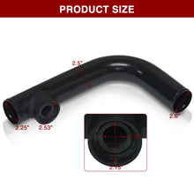 Load image into Gallery viewer, 2.5 inch 90 Degree pipe with SQV / SSQV Flange Black