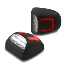Load image into Gallery viewer, Chevrolet Silverado Tahoe Suburban 1999-2013 / GMC Sierra Yukon 1999-2013 / Cadillac Escalade 2002-2006 White & Red Bar SMD LED License Plate Lights Clear Len