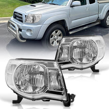 Load image into Gallery viewer, Toyota Tacoma 2005-2011 Factory Style Headlights Chrome Housing Clear Len Clear Reflector