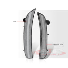 Load image into Gallery viewer, Fiat 500 500e 2011-2019 4 Piece Front Amber & Rear Red LED Side Marker Lights Clear Len (Does not fit Lounge, Pop, Turbo, & Abarth)