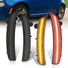 Load image into Gallery viewer, Fiat 500 500e 2011-2019 4 Piece Front Amber & Rear Red LED Side Marker Lights Smoke Len (Does not fit Lounge, Pop, Turbo, & Abarth)
