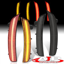 Load image into Gallery viewer, Fiat 500 500e 2011-2019 4 Piece Front Amber & Rear Red LED Side Marker Lights Smoke Len (Does not fit Lounge, Pop, Turbo, & Abarth)