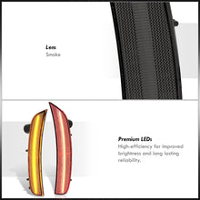 Load image into Gallery viewer, Fiat 500 500e 2011-2019 4 Piece Front Amber & Rear Red LED Side Marker Lights Smoke Len (Does not fit Lounge, Pop, Turbo, & Abarth)