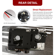 Load image into Gallery viewer, Chevrolet C/K 1500 2500 3500 1988-1993 LED DRL Bar Factory Style Headlights + Bumpers + Corners Black Housing Clear Len Amber Reflector