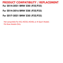 Load image into Gallery viewer, BMW 2 Series F22 F23 2014-2021 Front Upper Strut Bar Silver