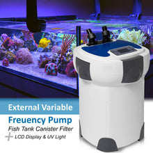 Load image into Gallery viewer, SUNSUN HW-3000 External Variable Frequency Pump Fish Tank Canister Filter + LCD Display & UV Sterilizer