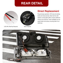 Load image into Gallery viewer, Chevrolet Silverado 2003-2006 LED DRL Bar Factory Style Headlights + Bumpers Chrome Housing Clear Len Clear Reflector