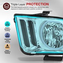 Load image into Gallery viewer, Ford Mustang 2005-2009 LED DRL Halo Headlights Chrome Housing Clear Len Clear Reflector (Halogen Models Only)