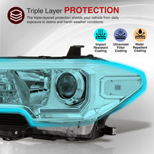 Load image into Gallery viewer, Toyota Tacoma 2016-2023 Factory Style Projector Headlights Chrome Housing Clear Len Clear Reflector (Models with Factory LED DRL Headlights Only)