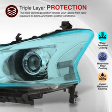 Load image into Gallery viewer, Nissan Altima Sedan 2013-2015 Factory Style Projector Headlights Chrome Housing Clear Len Clear Reflector (Halogen Models Only)