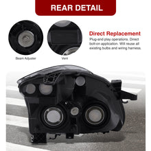 Load image into Gallery viewer, Nissan Altima Sedan 2010-2012 Factory Style Projector Headlights Chrome Housing Clear Len Clear Reflector (Halogen Models Only)